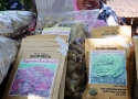 Berbagai produk pertanian organik hasil produksi Pusdiklat Pertanian Berkelanjutan SPi di Bogor yang turut dipamerkan dalam acara di Sukabumi