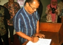 Penandatangan Petisi Kedaulatan Pangan Rakyat Indonesia