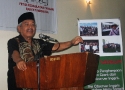 Syamsul Hilal, anggota DPRD Sumatera Utara memberi sambutannya mengenai Petisi Kedaulatan Pangan Rakyat Indonesia