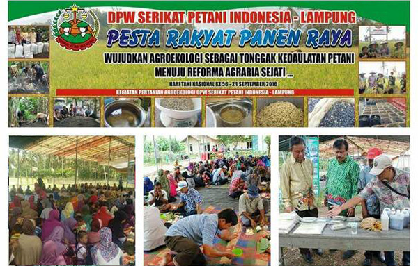 Aksi Hari Tani Nasional 2016 di Lampung